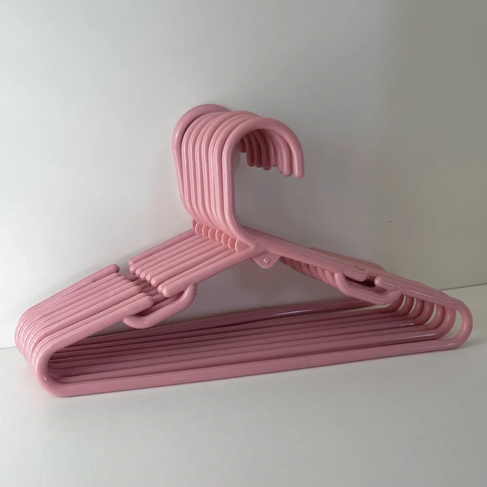 Hold Vintage dusty rose narrow shoulders 12” hangers set of 8